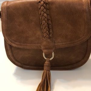 Camel Colored Crossbody with Tassel